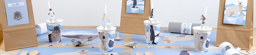 Thme d'anniversaire Animaux Polaires pour votre enfant