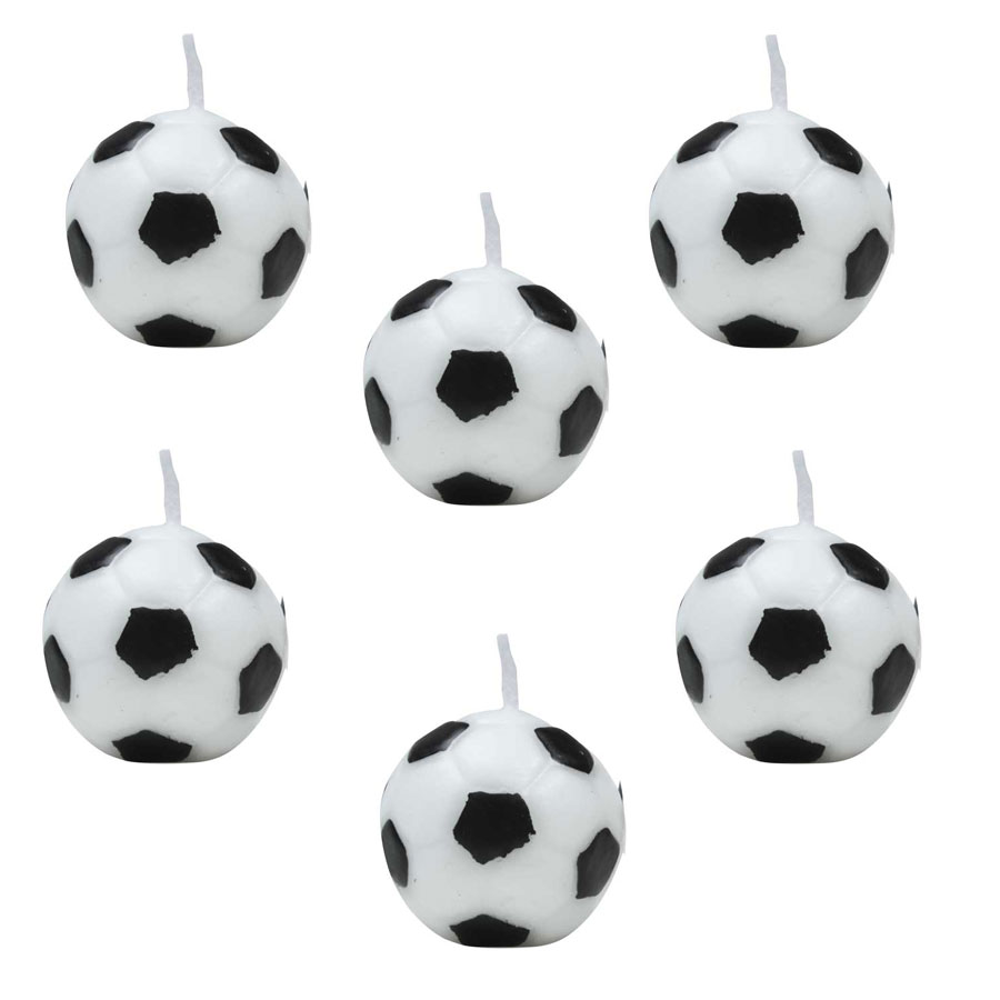 6 Ballons Football Noir et Blanc pour l'anniversaire de votre enfant -  Annikids