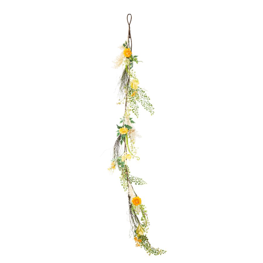 guirlande de fleurs bannière de fête florale papier fleurs décorations de printemps pour mariage jardin décoration intérieure et extérieure