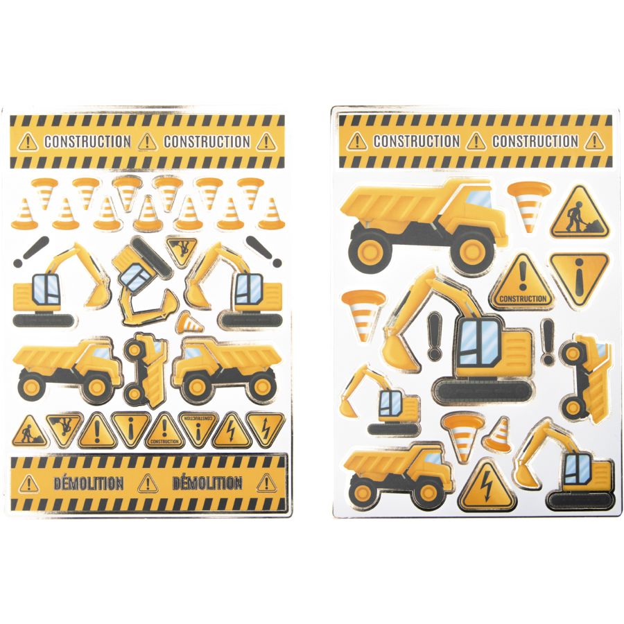 50 Stickers Chantier pour l'anniversaire de votre enfant - Annikids