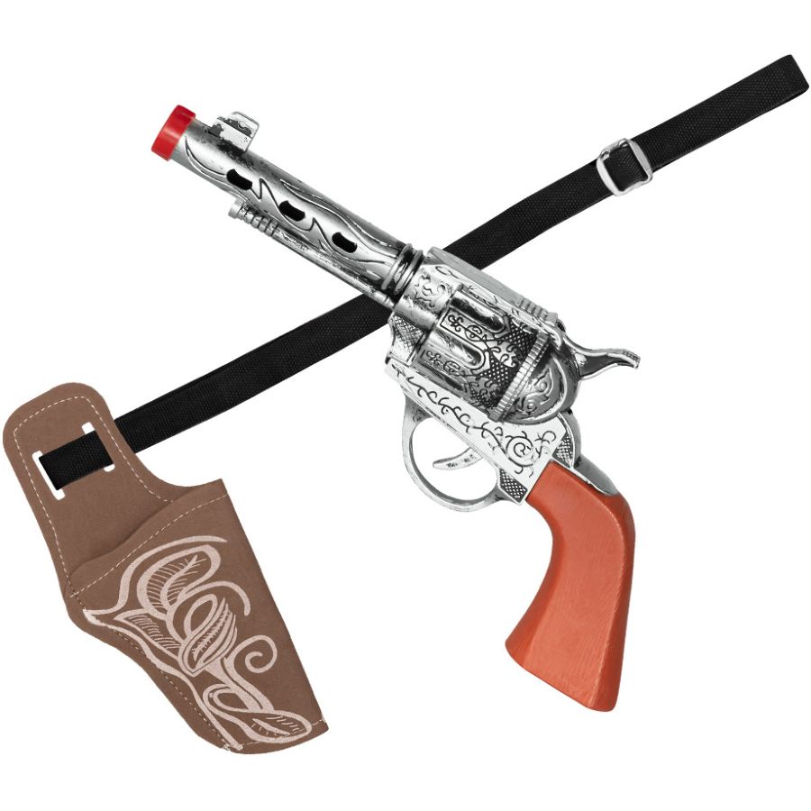 set cowboy : pistolet étui ceinture - Hyperfetes