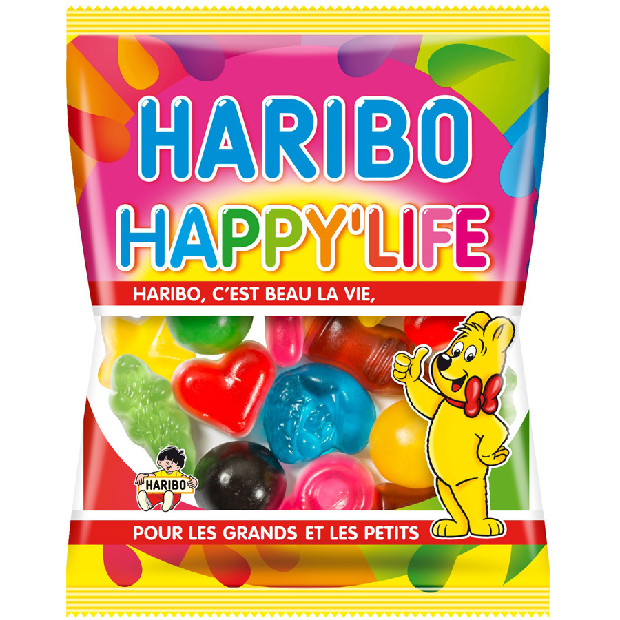 Happy Life Haribo - Mini sachet 40g pour l'anniversaire de votre