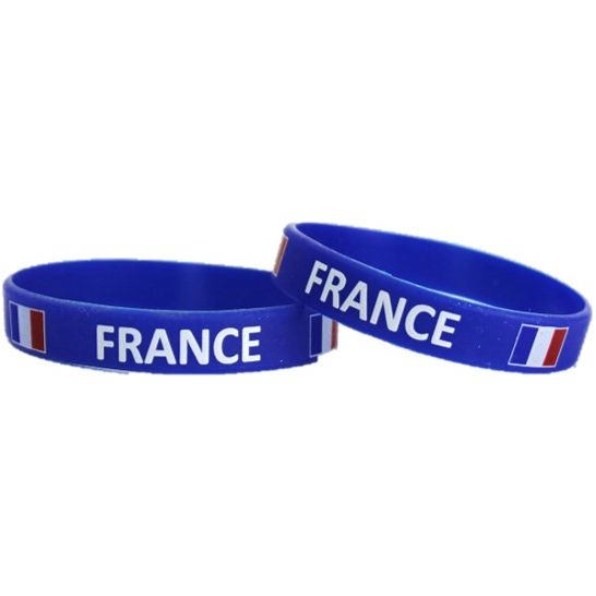 Bracelet silicone France pas cher - Bracelet supporter équipe de Franc Bracelet silicone France pas cher - Bracelet supporter équipe de Franc