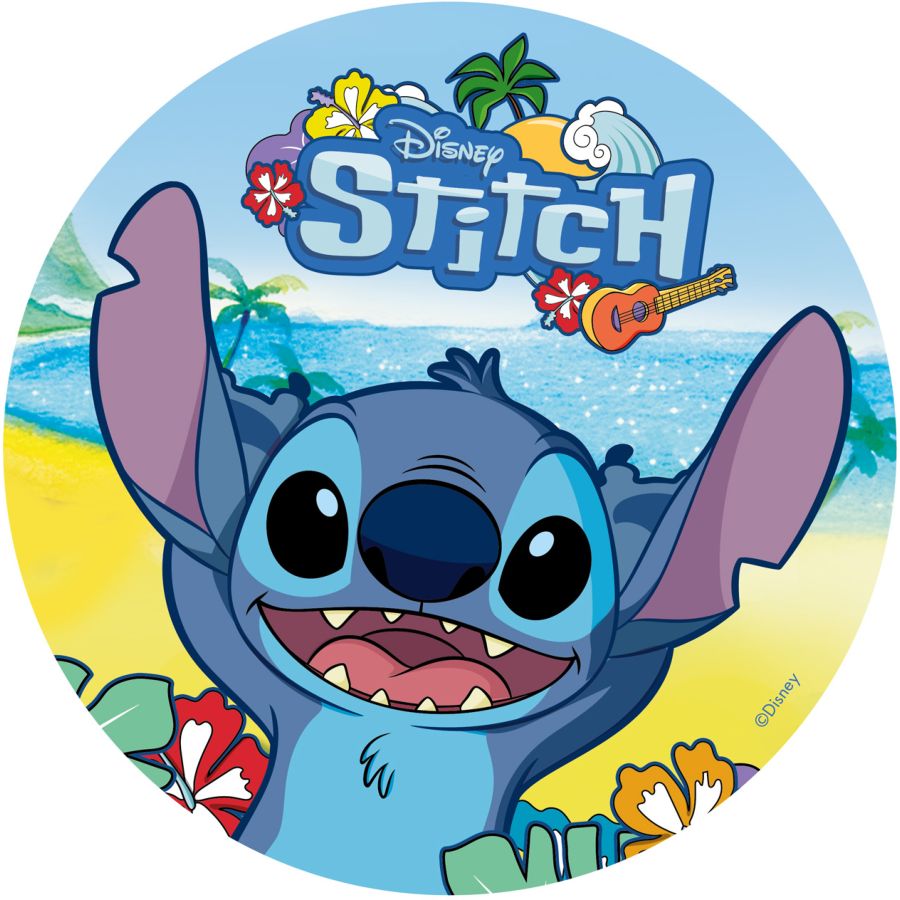 Disque Stitch Ø 20 cm - Comestible pour l'anniversaire de votre enfant ...