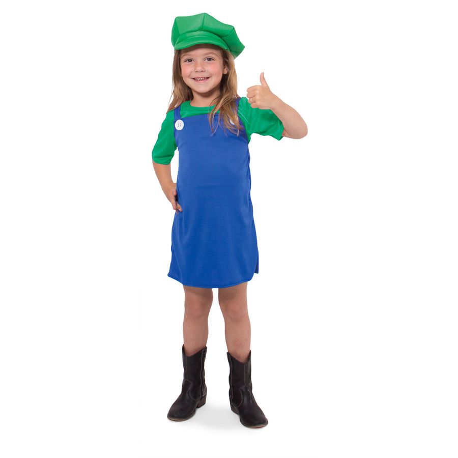 Déguisement Carnaval Halloween Déguisement Super Bro (Mario) Adulte Enfant - Costume Plombier Avec Combinaison, Bonnet, Barbe - Carnaval Halloween