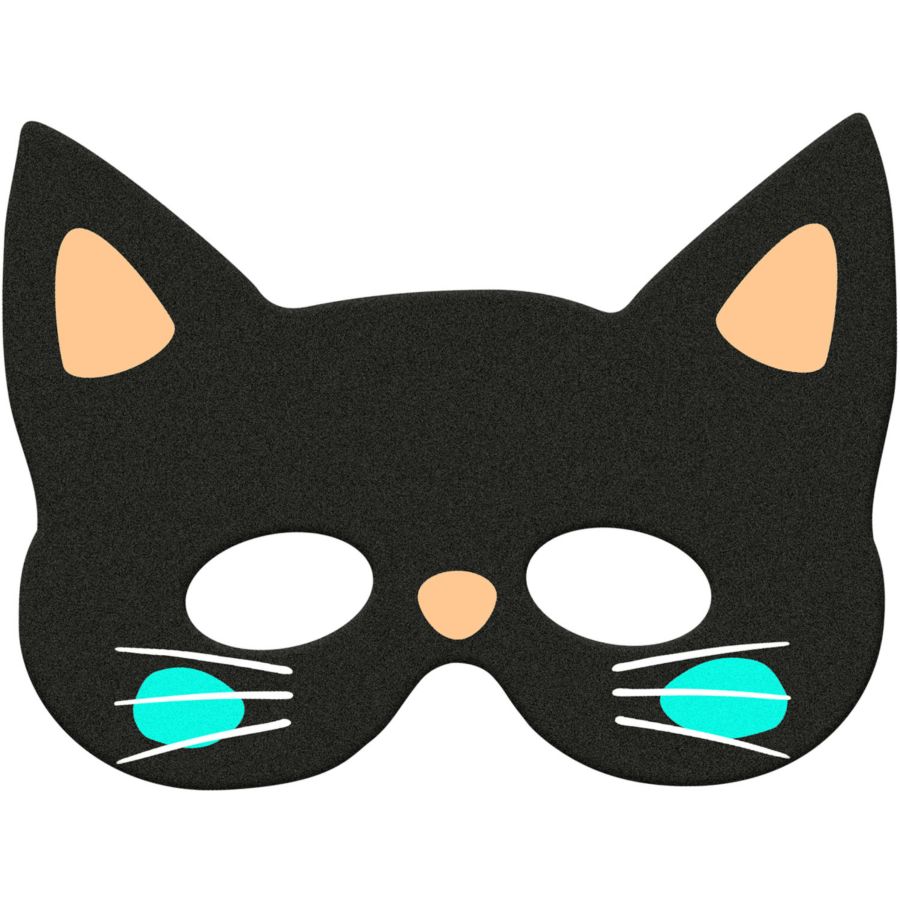 Masque Chat Noir - Feutrine pour l'anniversaire de votre enfant Masque Chat Noir - Feutrine pour l'anniversaire de votre enfant