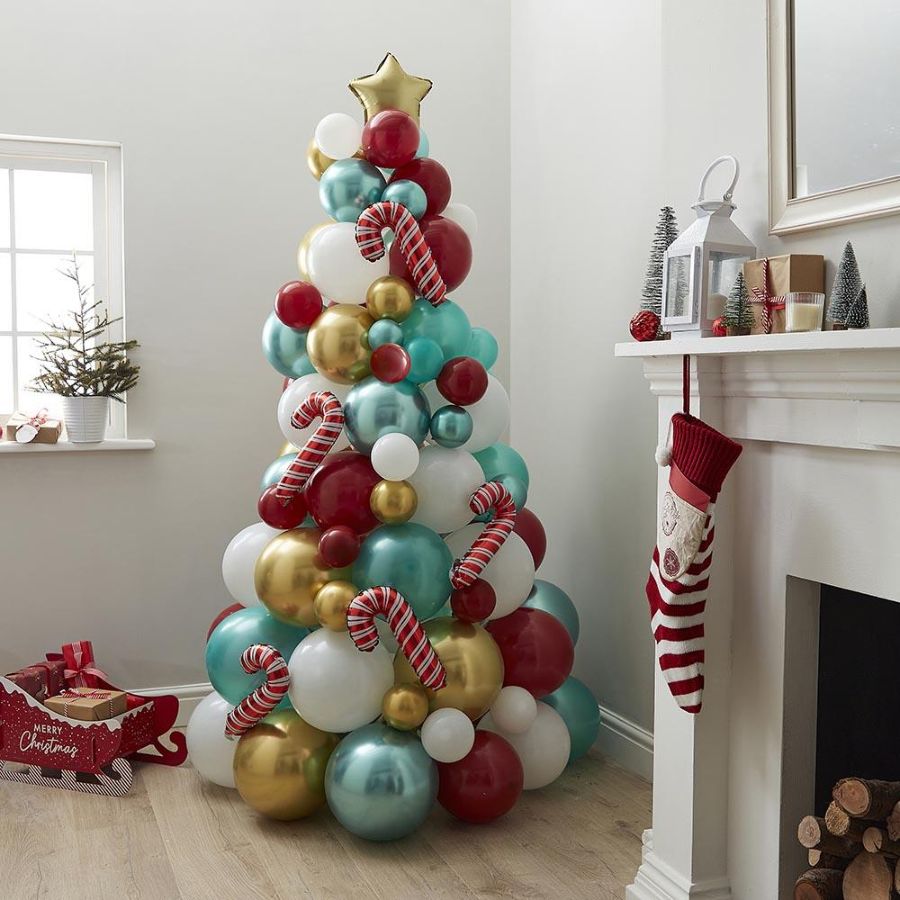 Sapin de Noël en ballons - Décorations de Noël - Annikids
