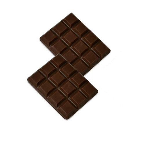 Décor en chocolat : 20 mini tablettes en chocolat noir