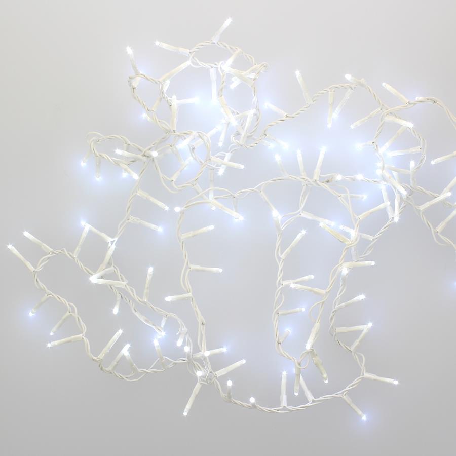 Guirlande à LED blanc clignotante 11 m, Décorations de Noël