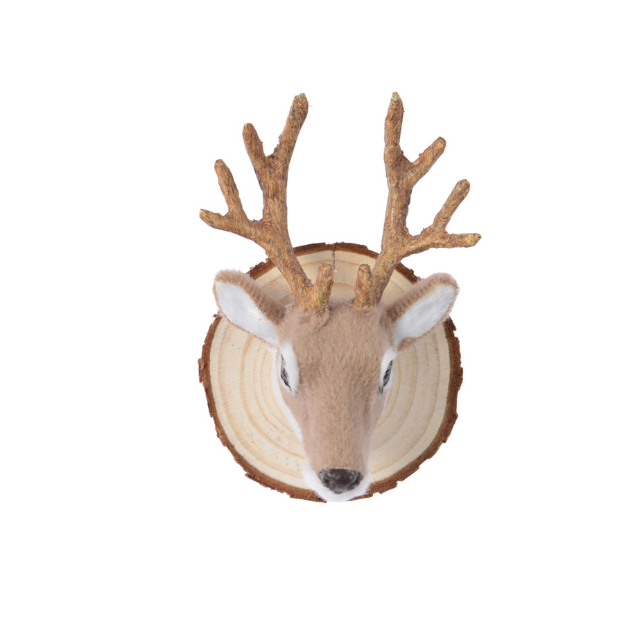 Lot De 20 Pendentifs En Bois De Noël Tête De Renne – Décorations Suspendues Pour Sapin, Porte, Fenêtre, 9,5 X 6 Cm - 10