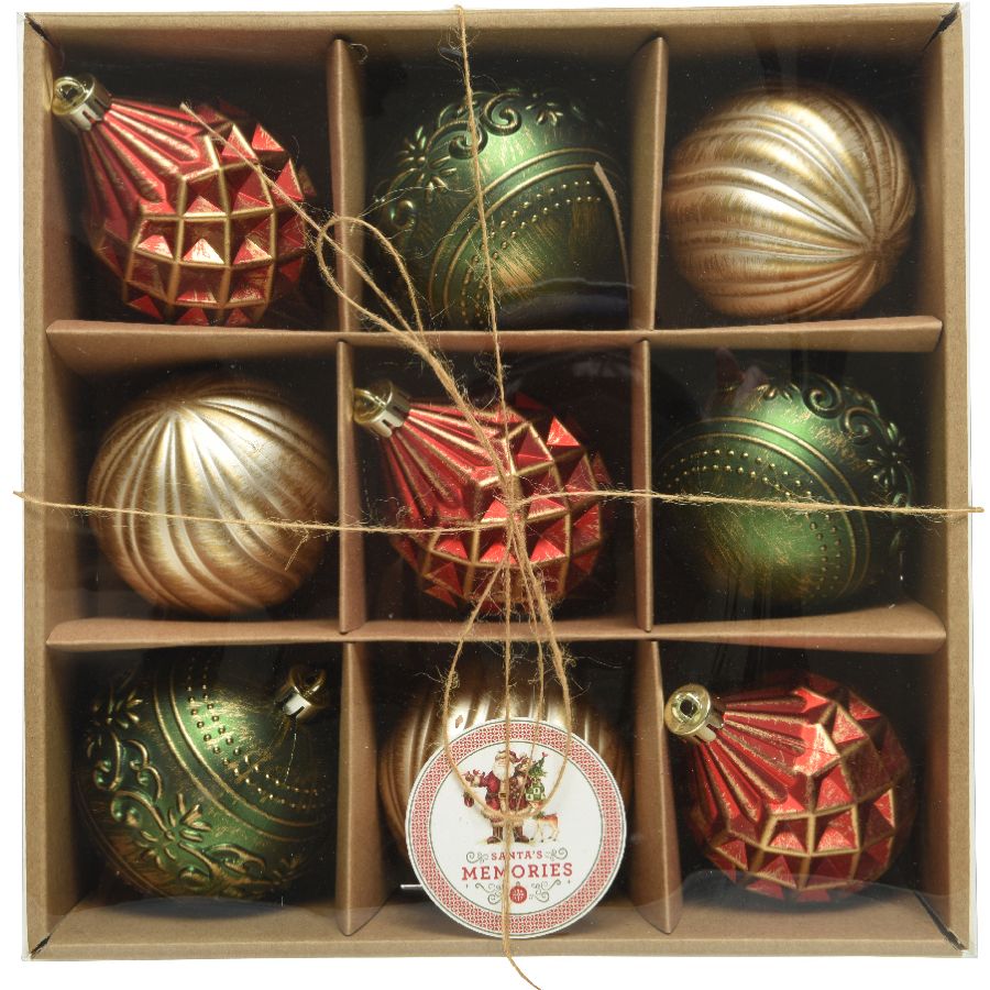 Lot De Boules De Noël Vintage – Anciennes Décorations De Collection, état Correct