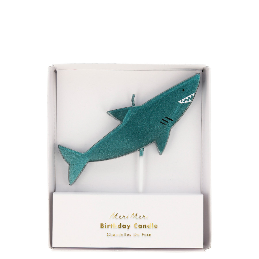 1 Grande Bougie Requin Gateau Anniversaire Annikids