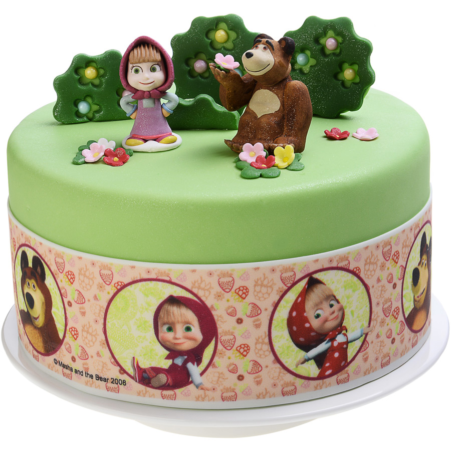 2 Figurines en sucre Masha et Michka pour l'anniversaire de votre enfant -  Annikids