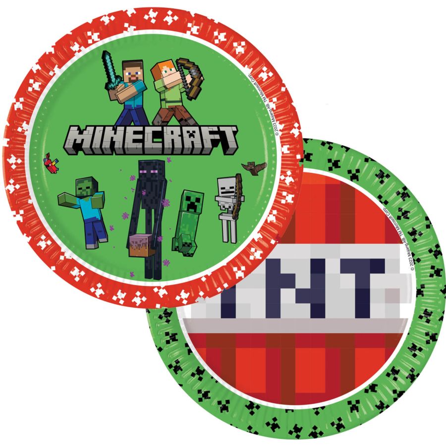 8 Assiettes Minecraft pour l'anniversaire de votre enfant - Annikids