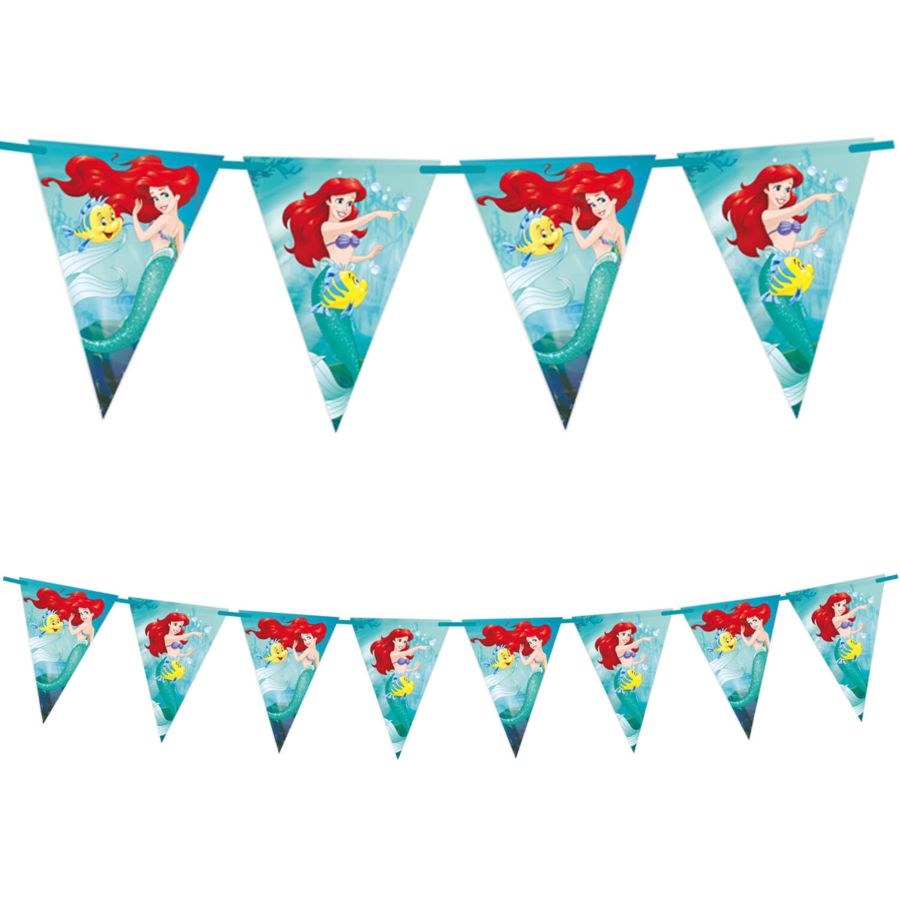 16 Pcs Décoration Anniversaire Sirène Iridescente - Guirlandes Spirales Coquillages Océan