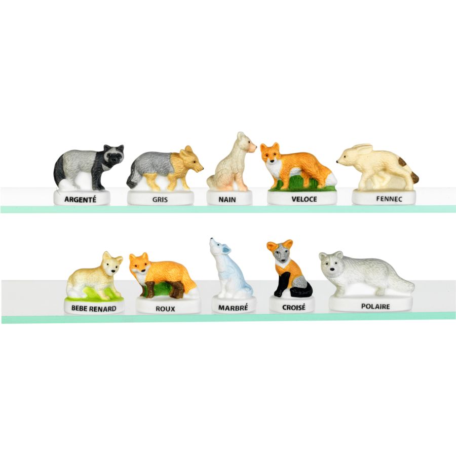 Zomiboo Lot de 16 figurines de renard Mini renard sauvage réaliste en plastique PVC rouge - Accessoires de décoration d'intérieur - Décoration de gâteaux