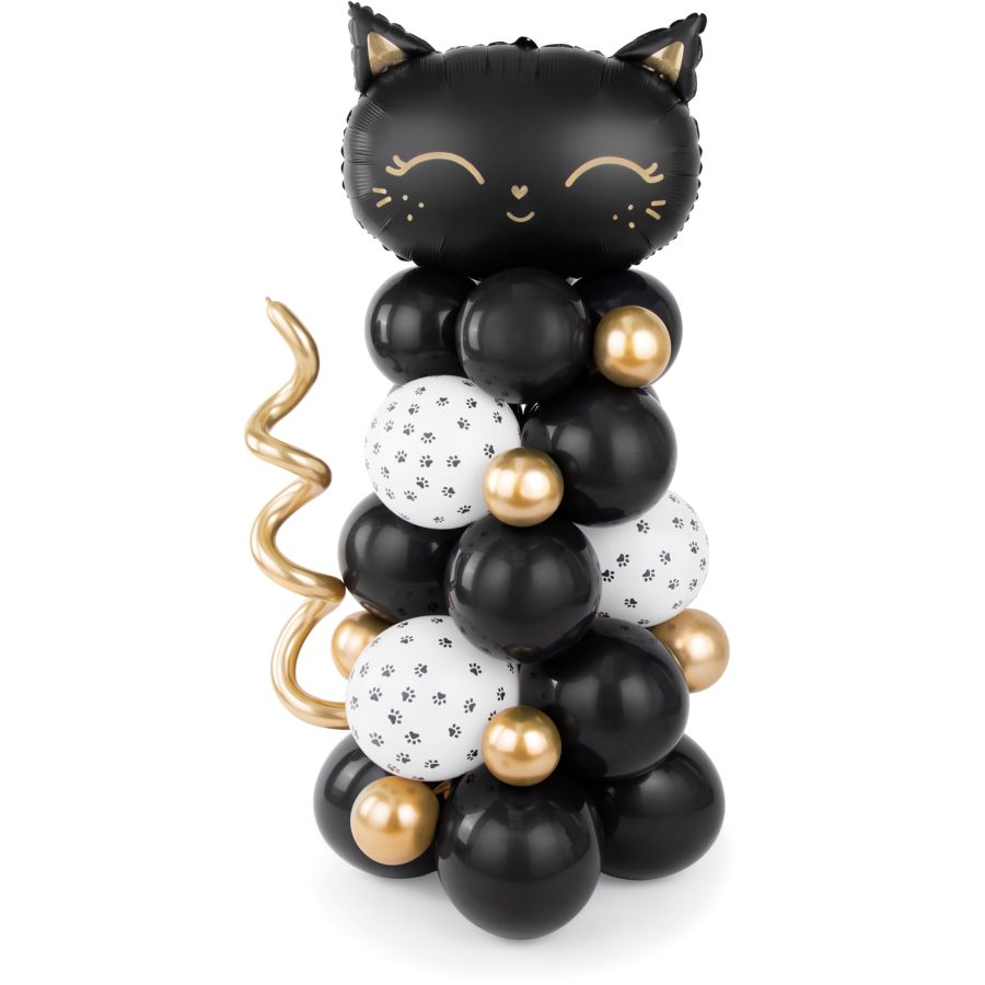 Chat Persan, L.24 cm, animal en résine, décoration extérieure, Garden ID