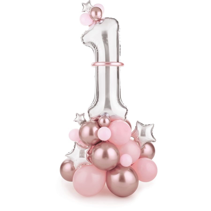 Kit De Guirlande De Ballons Rose Pastel, Kit D'Arche De Ballons Rose