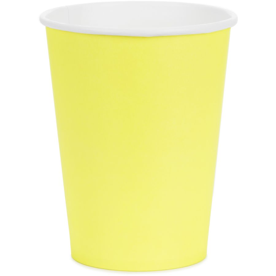 Gobelets Réutilisables Kimmel - Lot De 6 Verres En Plastique Jaune (250 Ml)