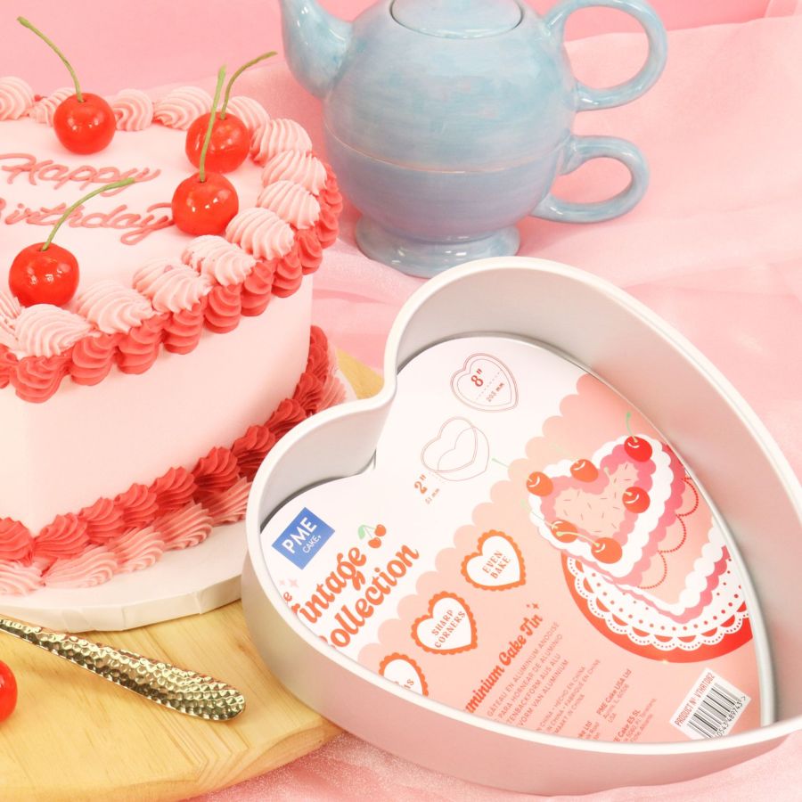 Vintage Cake - Moule à Gâteau en forme de Coeur pour l