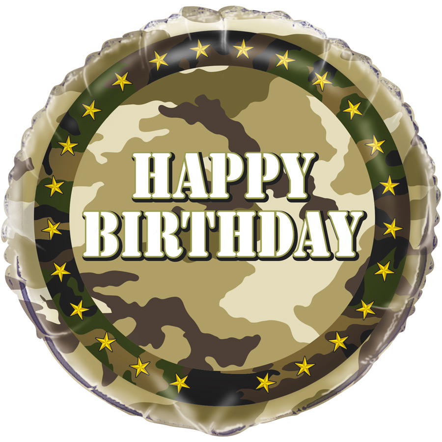 Ballon à Plat Camouflage pour l'anniversaire de votre enfant - Annikids
