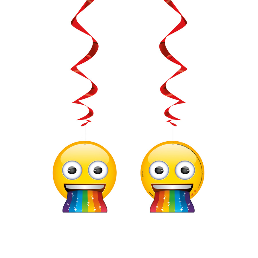 3 Guirlandes Spirales Emoji Rainbow pour l'anniversaire de ...