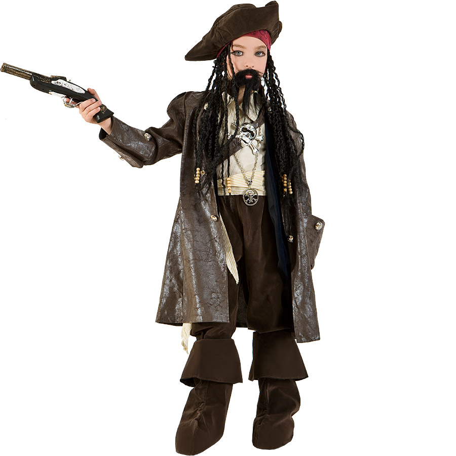 Kostümset Capitaine Jack Pirate Boucanier Costume pour homme Mardi Gras Carnaval 