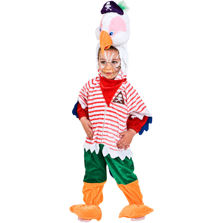 Déguisement Perroquet Bébé – T-shirt, Pantalon, Bonnet Et Ailes – Costume 4 Pièces – Carnaval, Halloween Et Fêtes