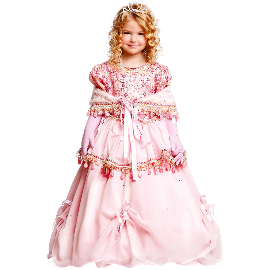 Déguisement Princesse Bal Rose Luxe Taille 5-6 ans pour l'anniversaire de  votre enfant - Annikids