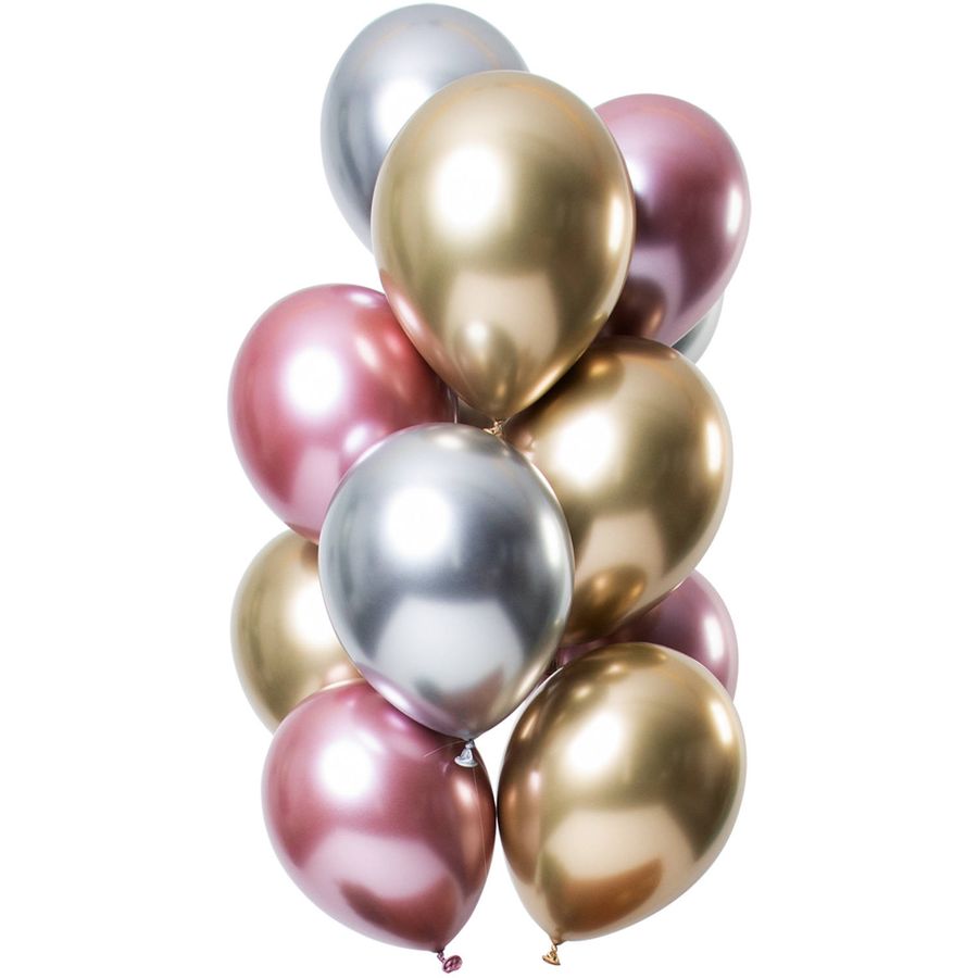 Bouquet de ballons Anniversaire rose et argenté – BallonBallon