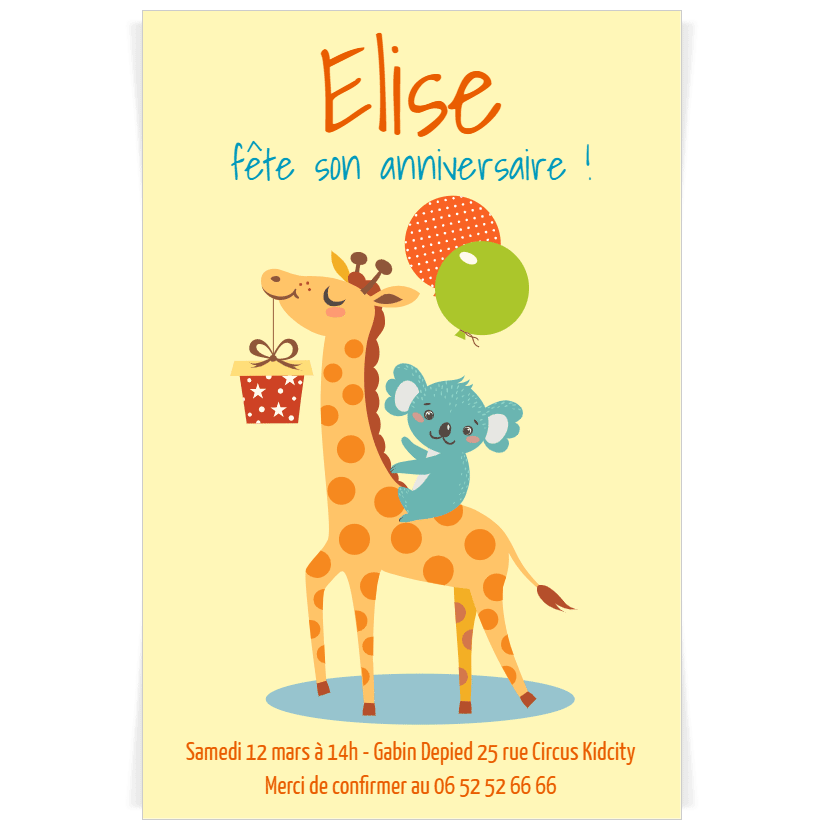 Girafe Animal Imprimé Baby Shower jeux de conseils aux parents cartes