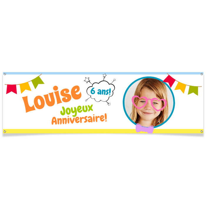 Bannière Personnalisable GZYZXP - Tissu Polyester Résistant - Impression Photo/Logo/Texte - Pour Fêtes, Événements