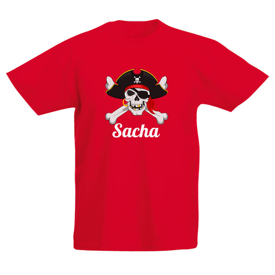 T-shirt Anniversaire 4 Ans Thème Pirates - Cadeau Pour Garçon Ou Fille - Coupe Classique - Manches Courtes