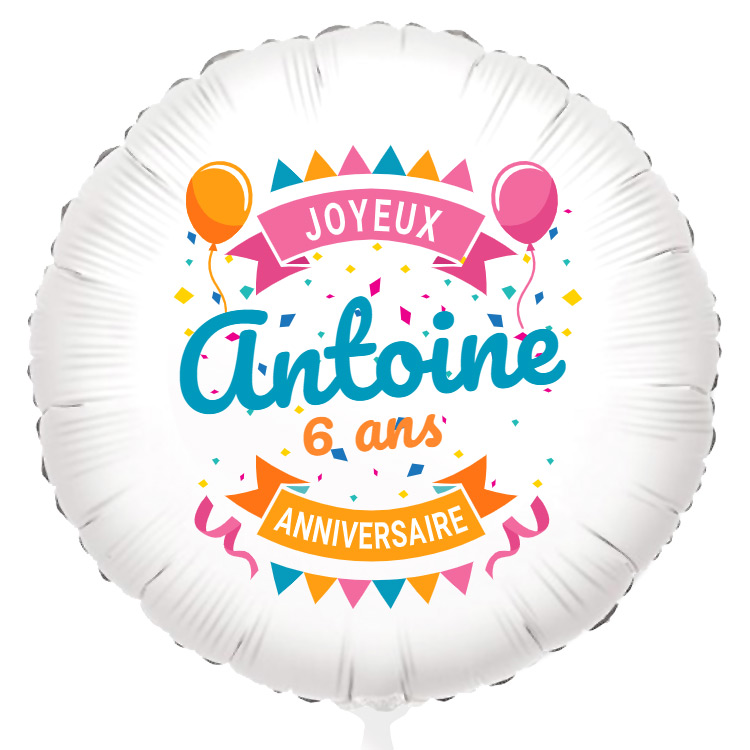 Ballon à personnaliser - Happy Birthday pour l'anniversaire de votre enfant  - Annikids