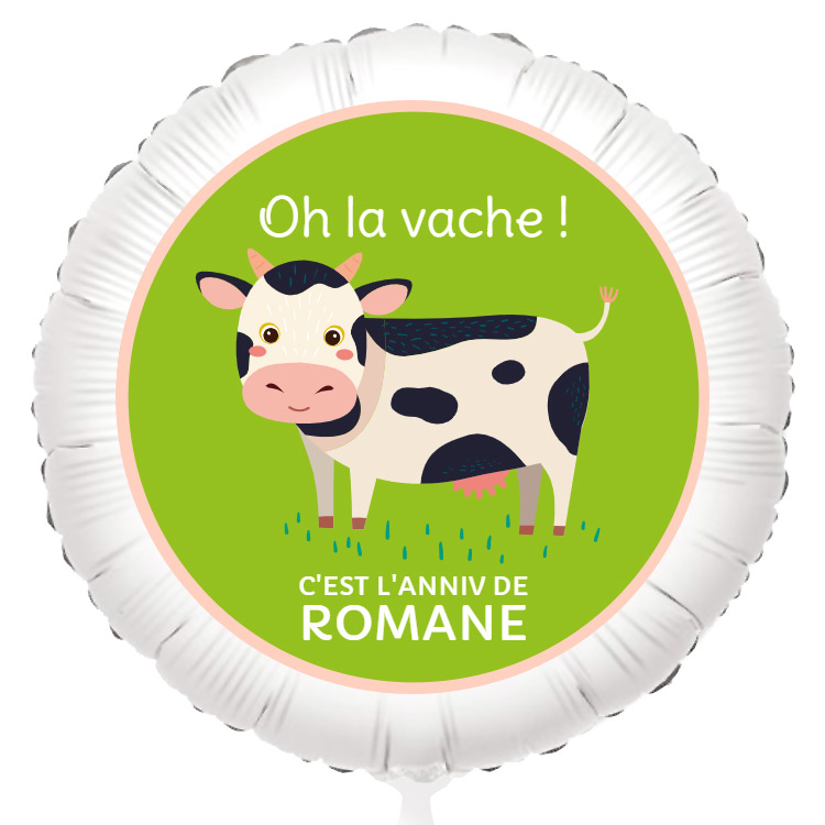 Ballon Vache Gonfle A L Helium 55 Cm Pour L Anniversaire De Votre Enfant Annikids