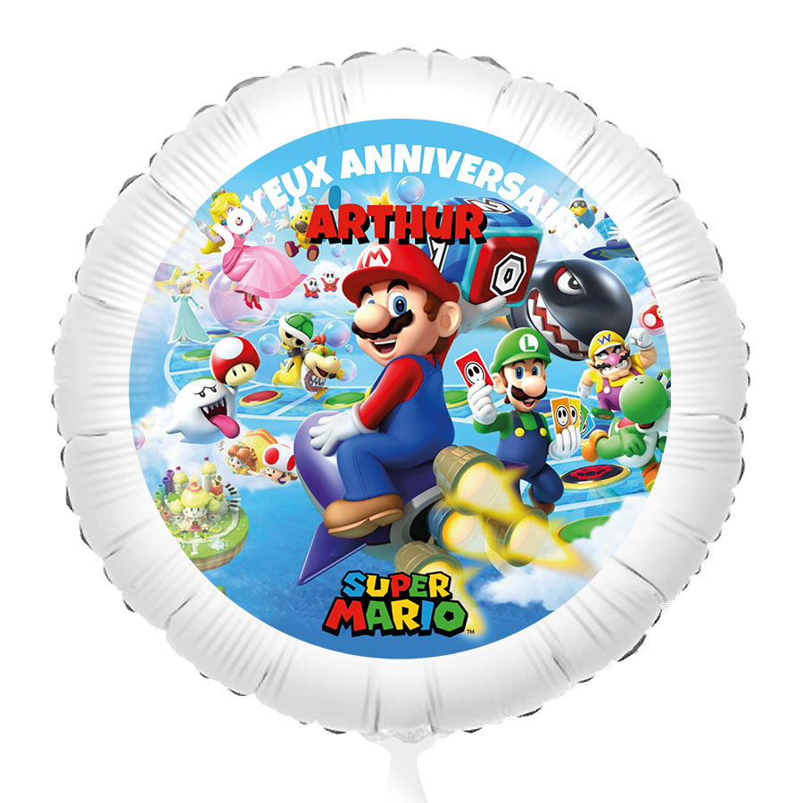 Déco Anniversaire Super Mario – Ballons, Toppers De Gâteau Et Bannière – Kit Fête Enfant Complet