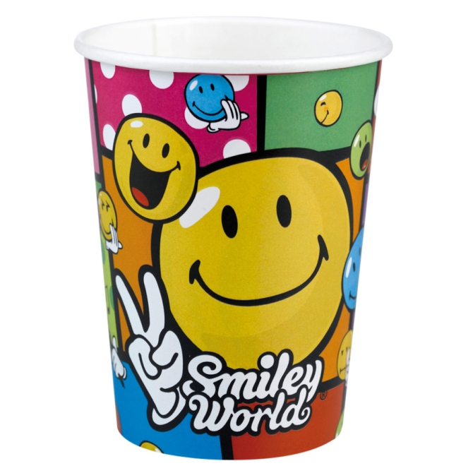8 gobelets Smiley world 