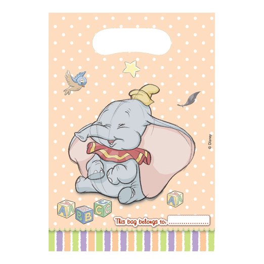 6 pochettes  cadeaux Dumbo 