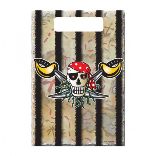 8 Pochettes  cadeaux Red Pirate 