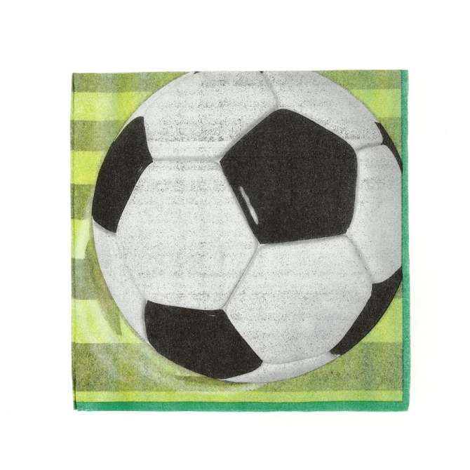 16 Serviettes Ballon de Foot 