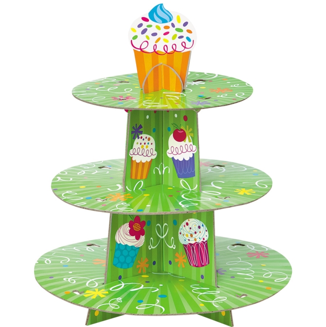 Prsentoir  Cupcakes vert 
