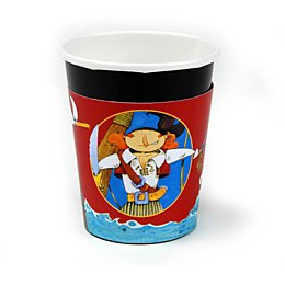 8 gobelets Pirates-Party ! 