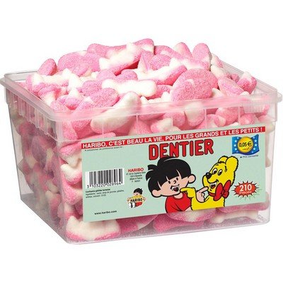 100g de bonbons,  Dentier Haribo ou quivalent 