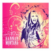 16 serviettes Hannah Montana