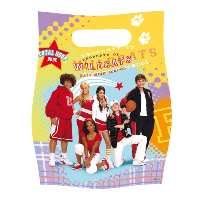 6 pochettes  cadeaux High School Musical 