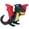 53 x 14 x 54cm Fax Potato Dragon Pinata Set avec Stick & Blindfold Vert Jaune Rouge 