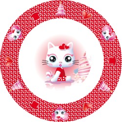 4 Dcors Assiettes Decopop Miaou. n3