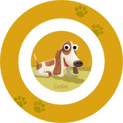 4 Dcors Assiettes Decopop Einstein et Goliath. n2