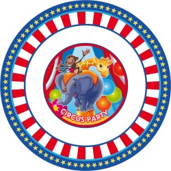 4 Dcors Assiettes Decopop Circus Party !. n2