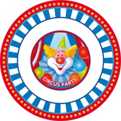 4 Dcors Assiettes Decopop Circus Party !. n3